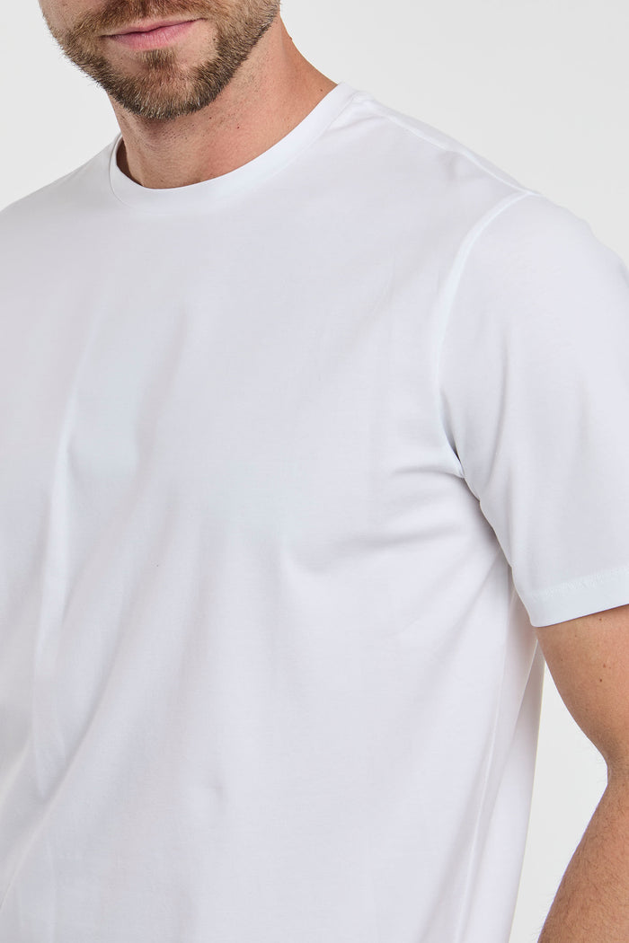 Herno T-Shirt in 92% CO 8% EA Bianco-2