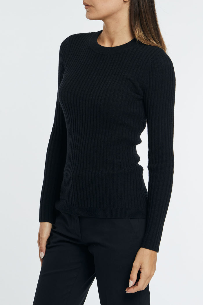  Kujten Multicolor Sweater Nero Donna - 11