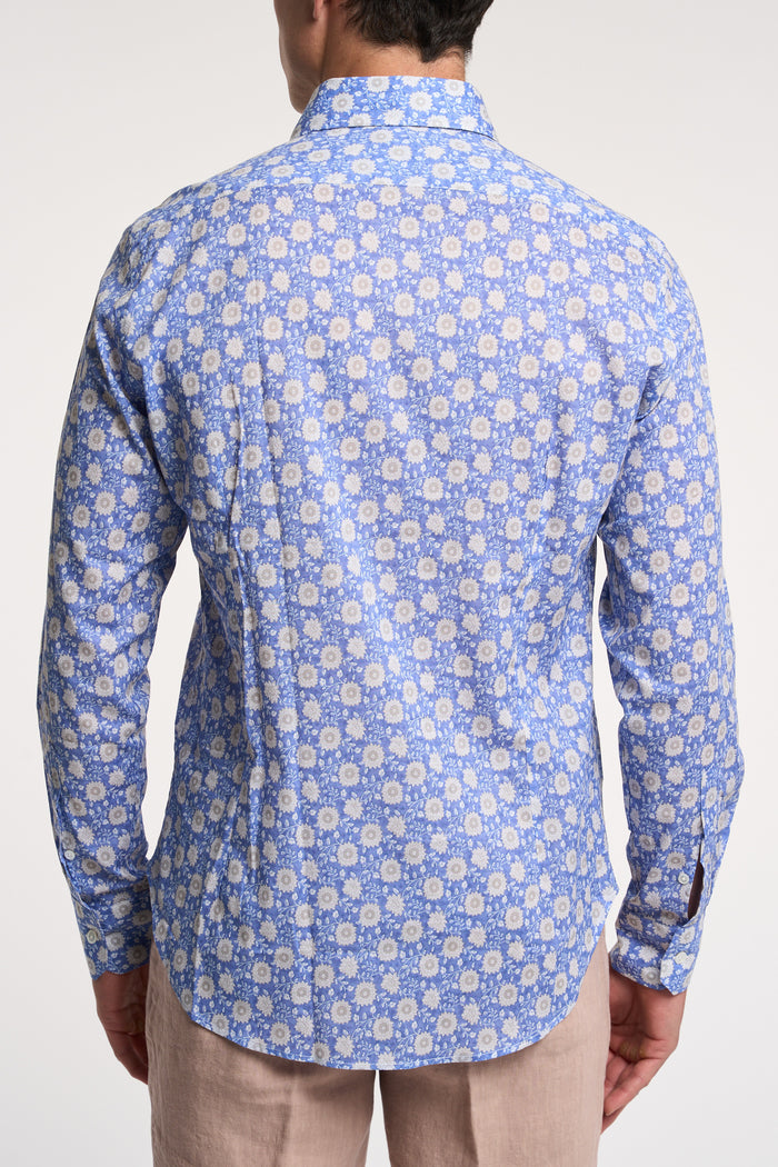  Fedeli Sean Cotton Blend Multicolor Shirt By Azzurro Uomo - 4