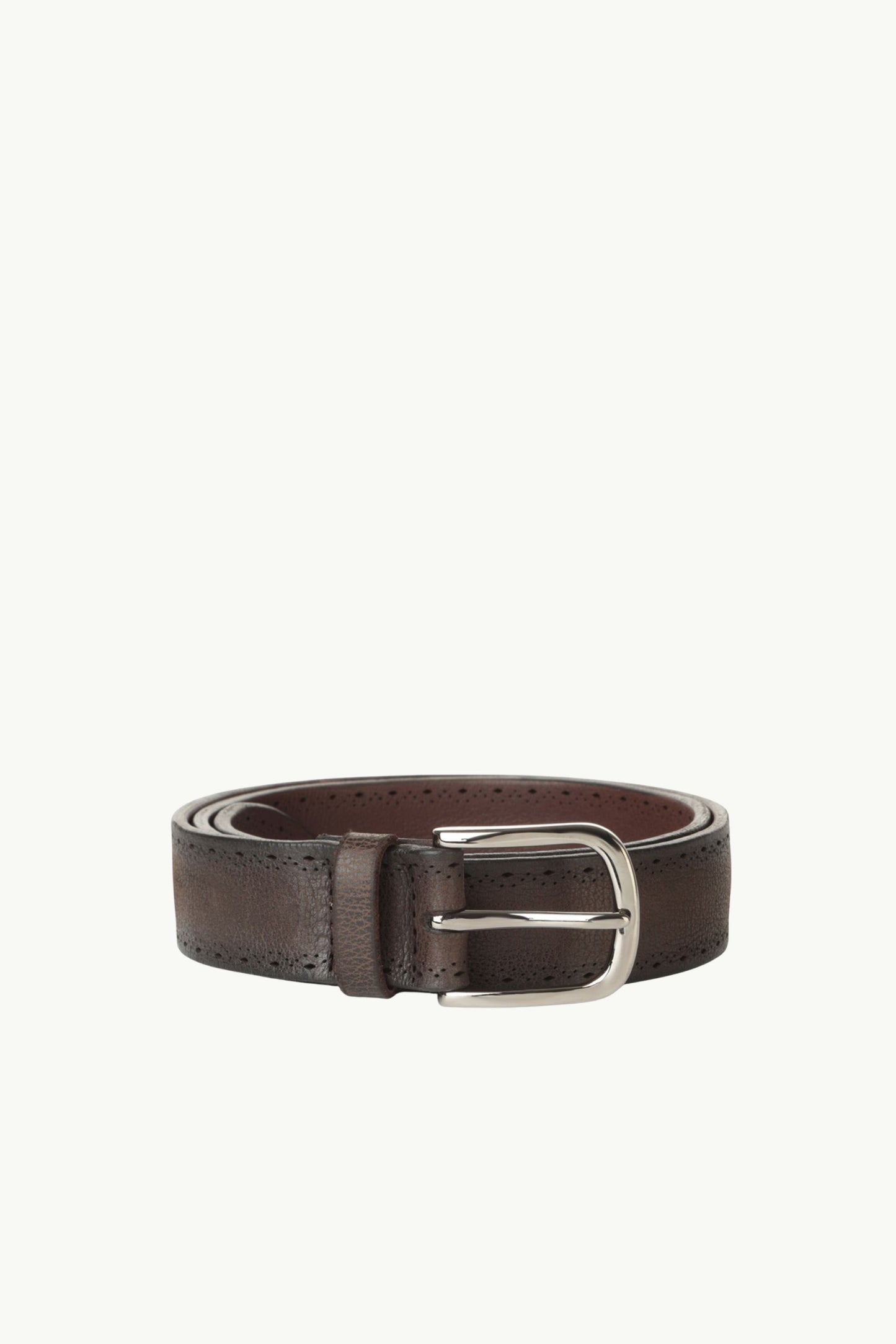  Orciani Cintura Chevrette In Pelle Marrone - 1