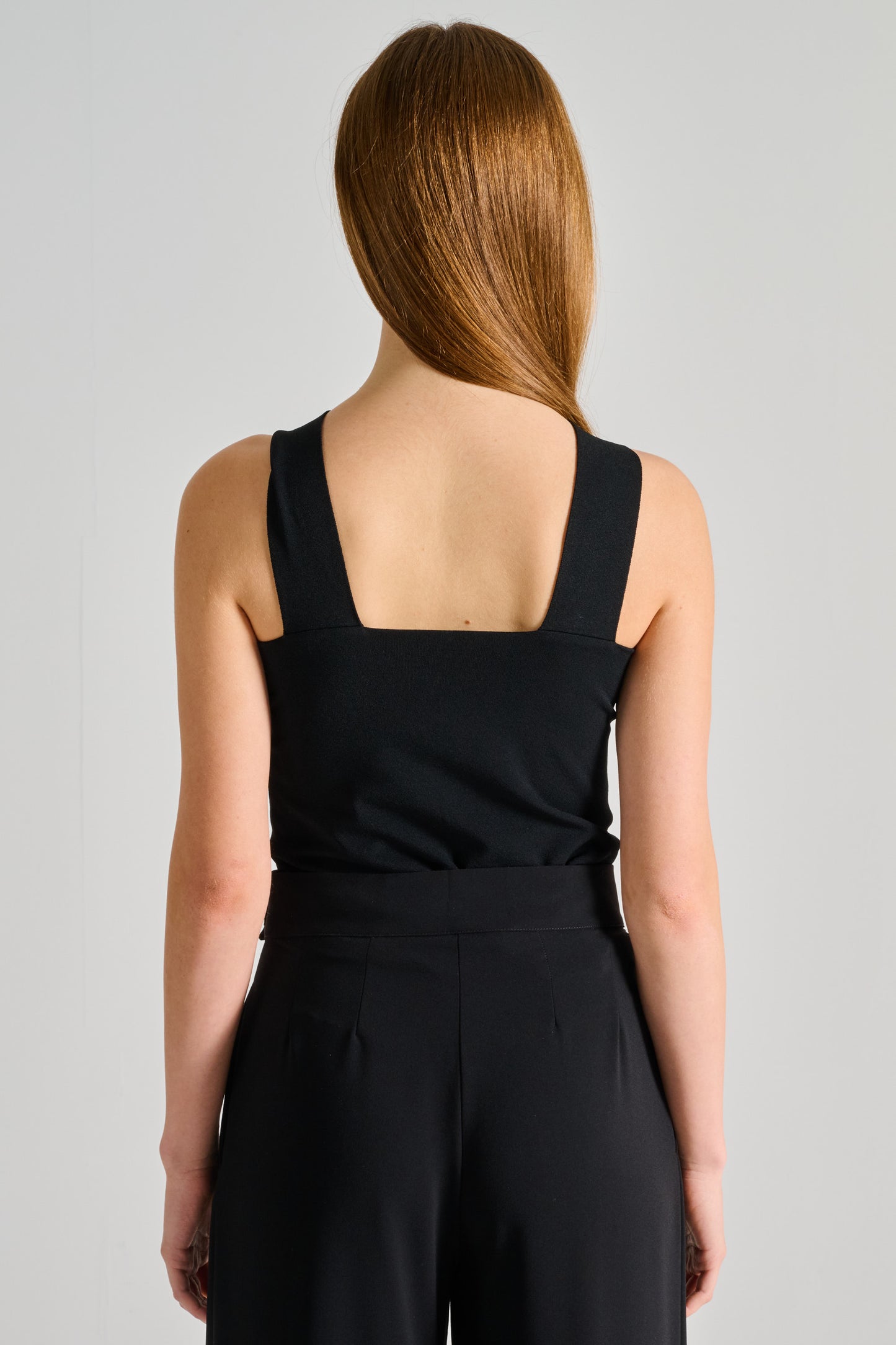  D.exterior Top Black Fabric Nero Donna - 3