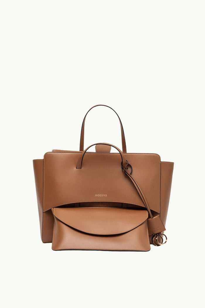  Hidesins Borsa Flap L Premiere Marrone - 3