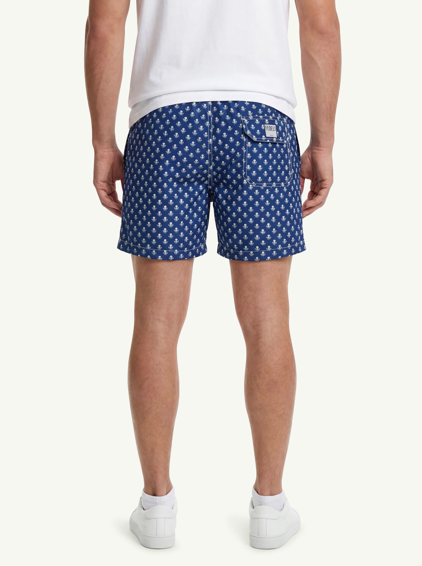  Fedeli Costume Madeira Airstop Stampato Blu - 4