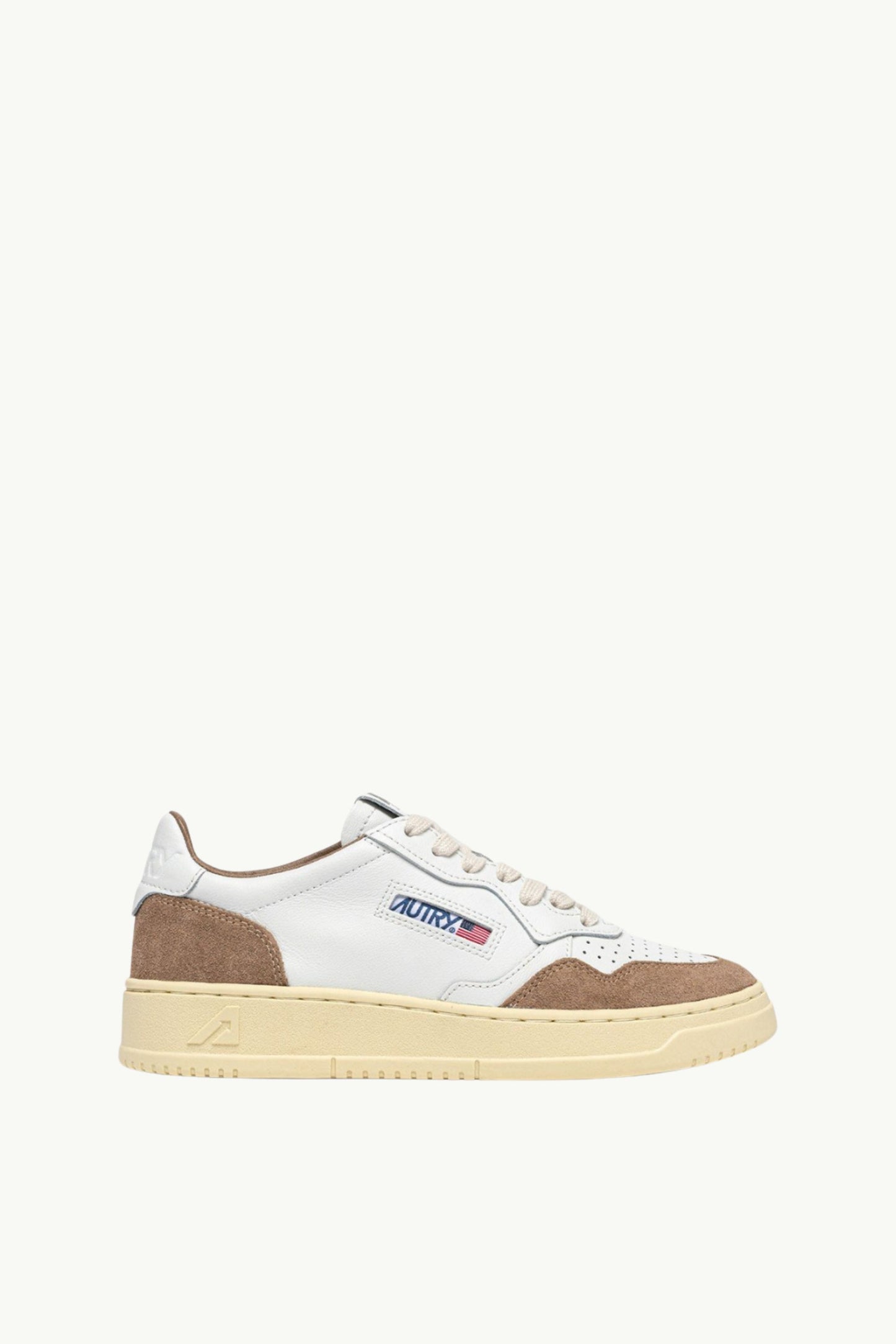  Autry Medalist Low Wom Leat Suede Bianco - 1