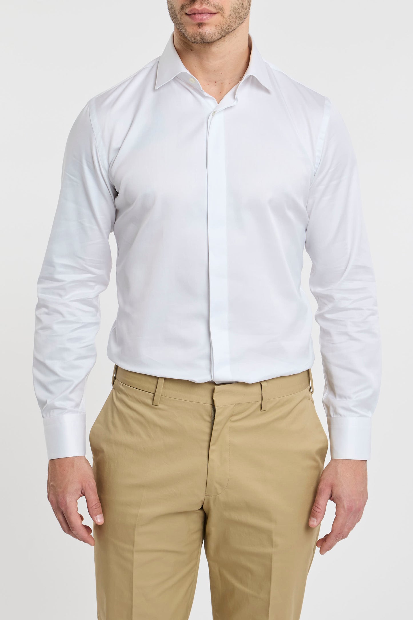  Rossi Camicia Bianco Bianco Uomo - 3