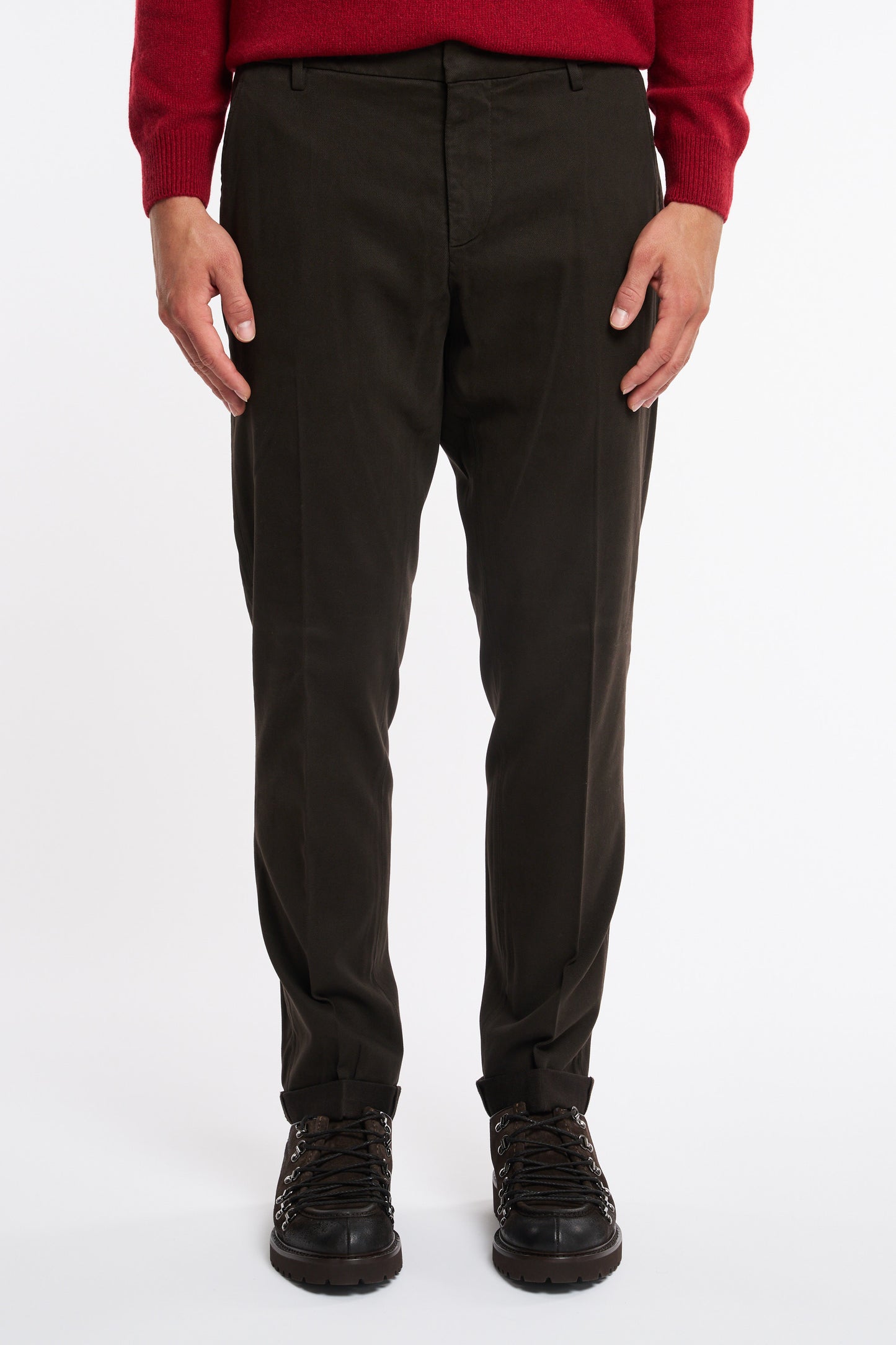  Dondup Gaubert Brown Trousers For Men Marrone Uomo - 1