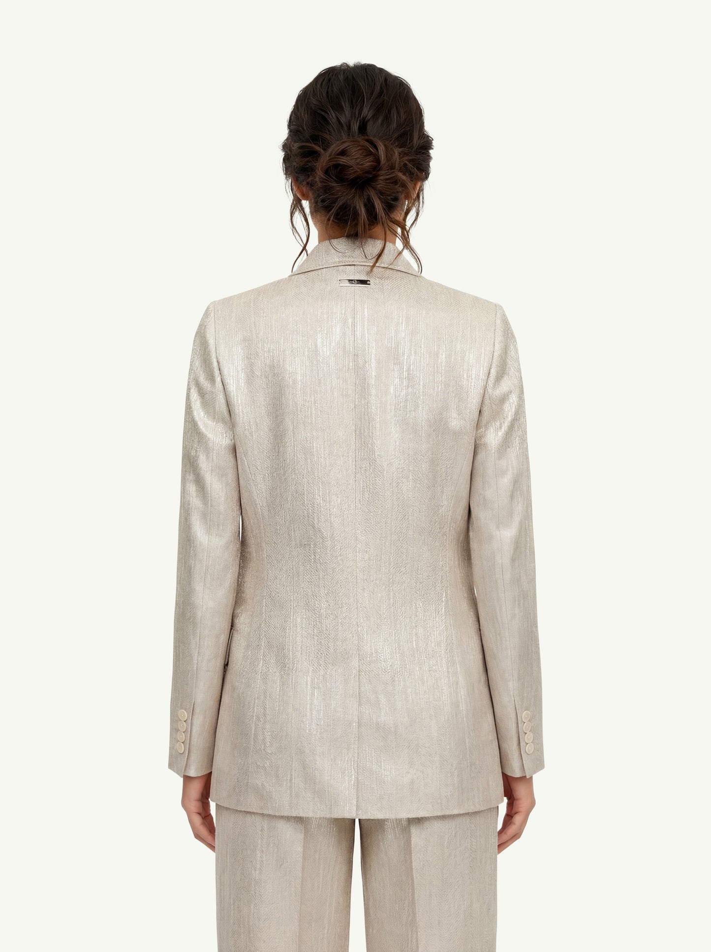  Peserico Blazer Resca Di Lino Beige - 4