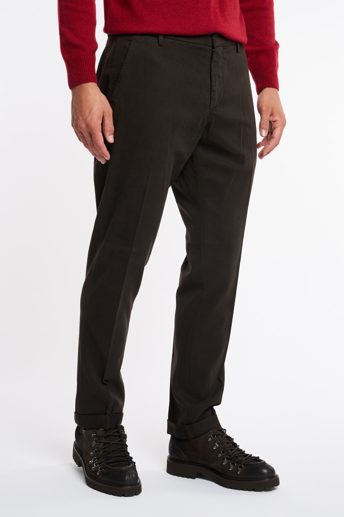  Dondup Gaubert Brown Trousers For Men Marrone Uomo - 3