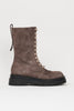 Peserico Boots in Pelle Scamosciata Marrone Donna
