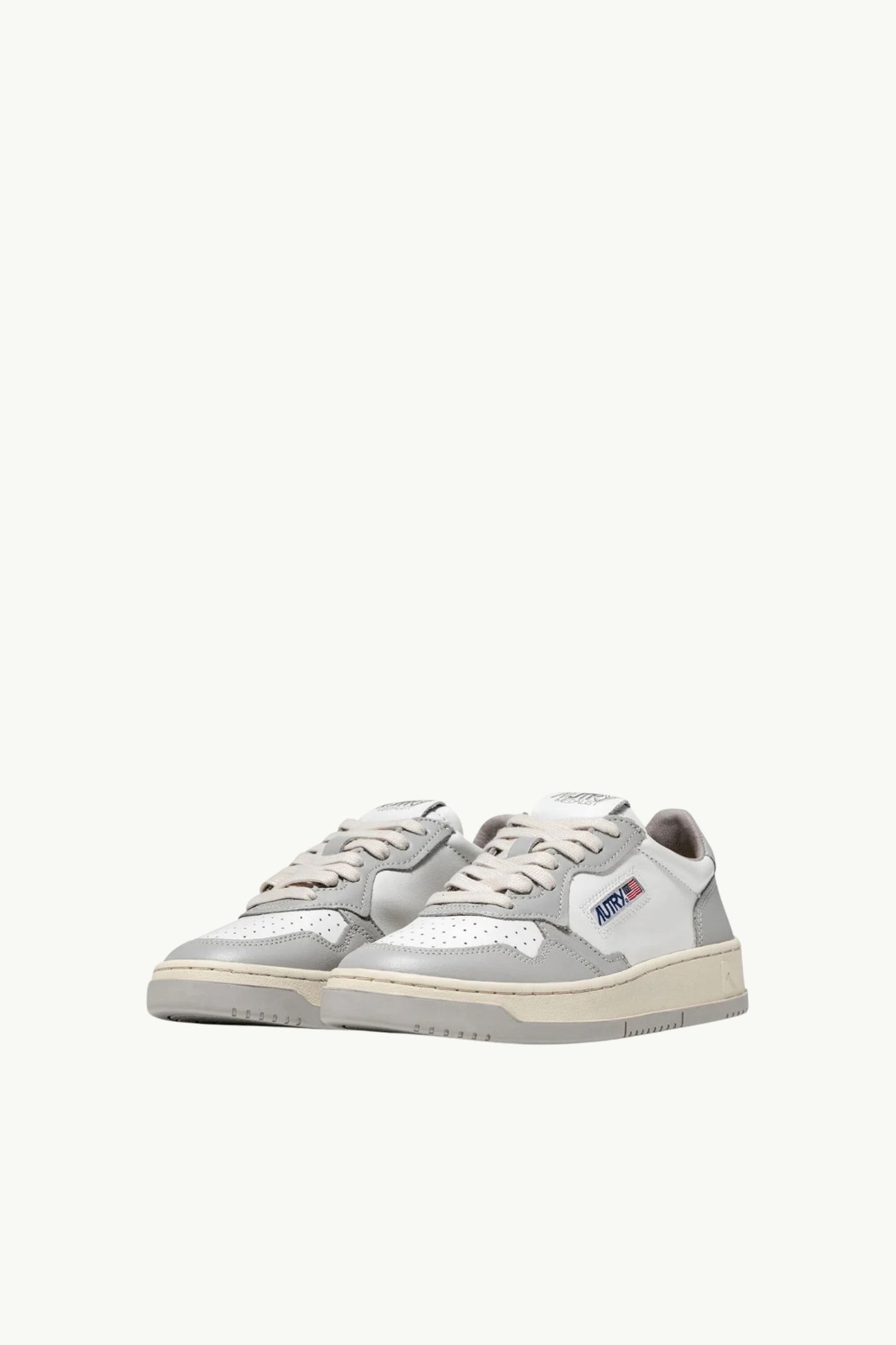  Autry Sneakers Medalist Low Man Leat Leat Grigio - 2