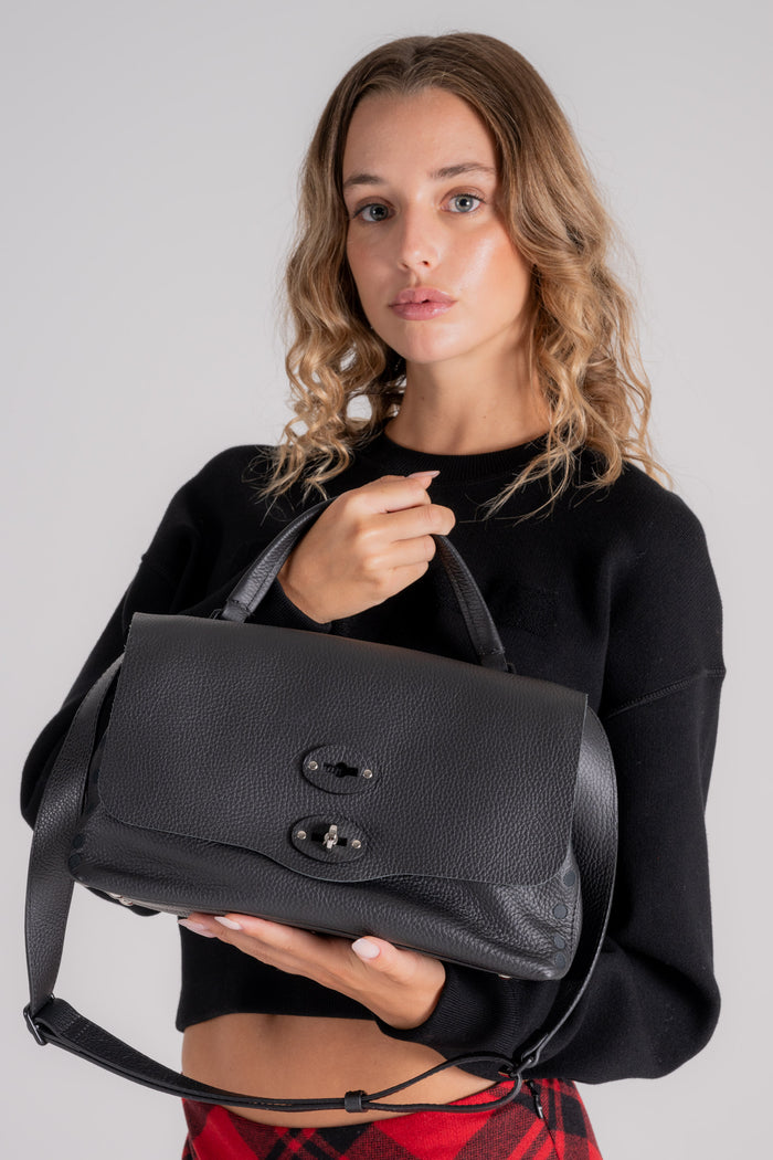 Zanellato Borsa Postina Pura 20 Luxethic Pelle Nero