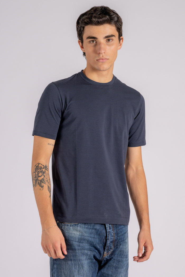  Magazzino Ricambi Spare Parts Warehouse Men's Blue Short Sleeve T-shirt Blu Uomo - 4