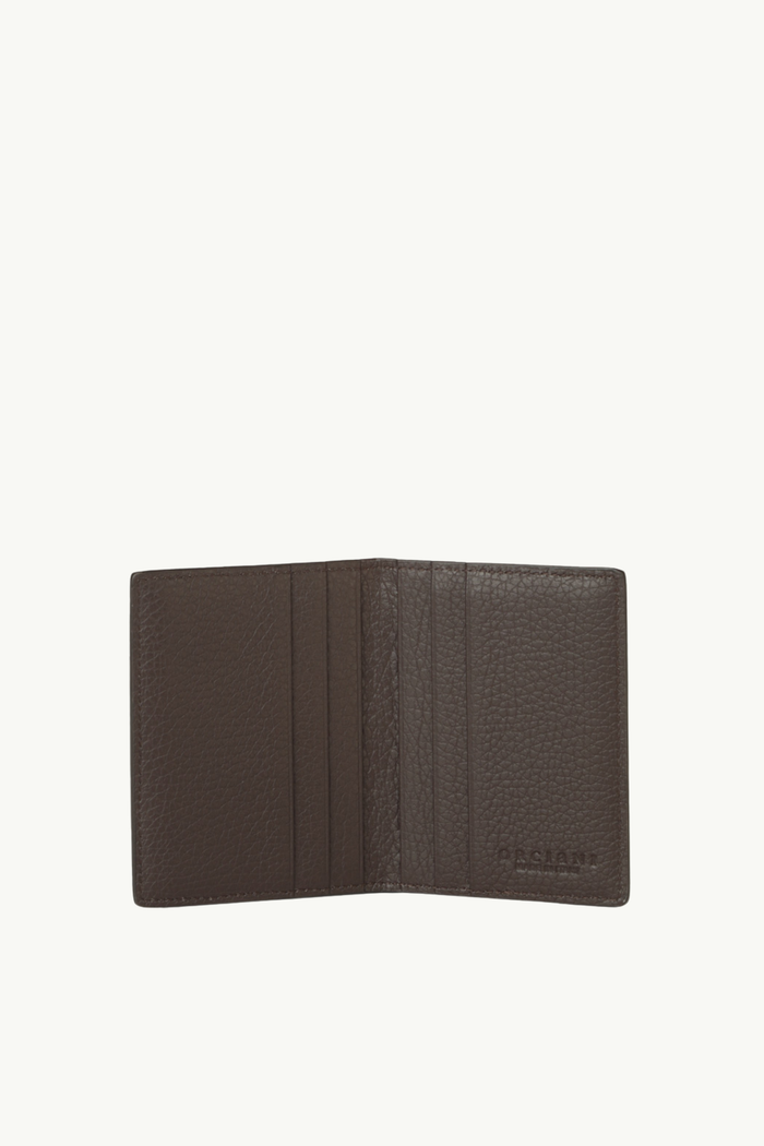 Orciani Portacarte A Libro In Pelle Marrone Uomo-2