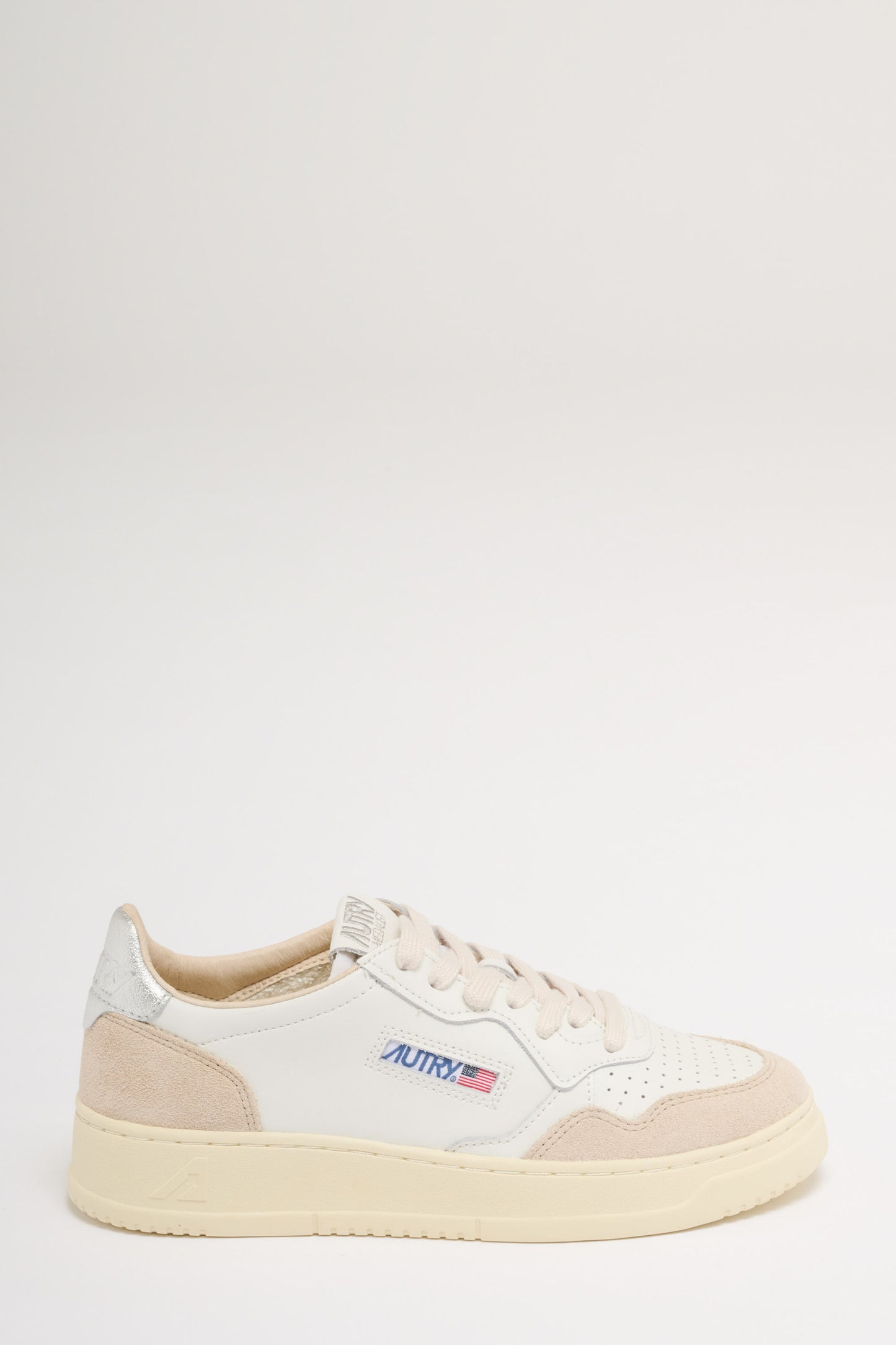  Autry Sneakers Bianco E Argento Bianco Donna - 1