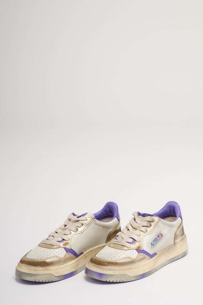 Autry Sneakers Super Vintage Viola e Platino-2