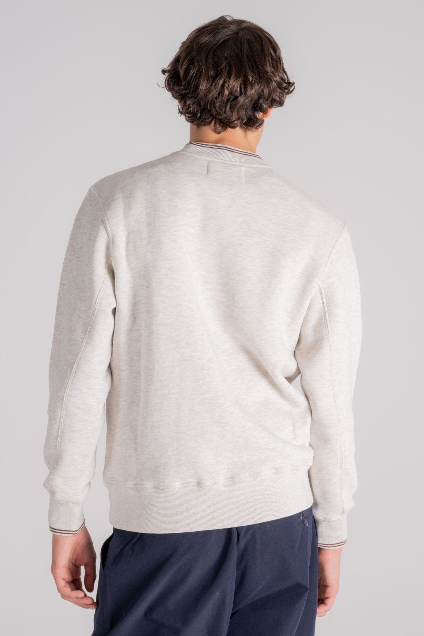  Autry Sweatshirt 90% Cotton 10% Polyester Grey Beige Uomo - 3