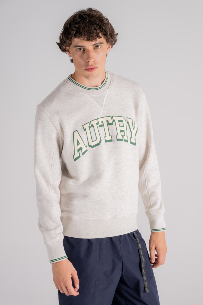  Autry Sweatshirt 90% Cotton 10% Polyester Grey Beige Uomo - 3