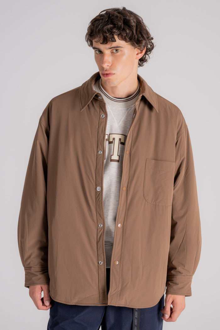 Autry Giacca Overshirt Nylon/Elastane Marrone-2