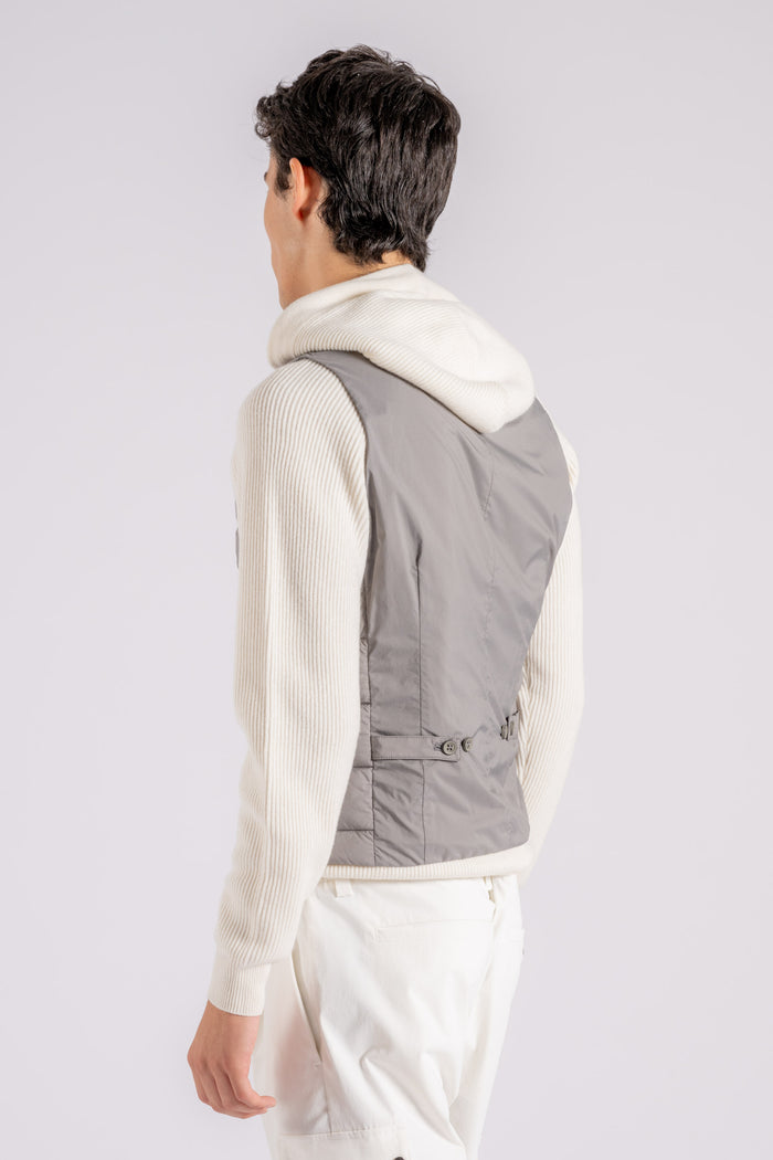  Herno Overcoat Vest Polyamide Grey Grigio Uomo - 3