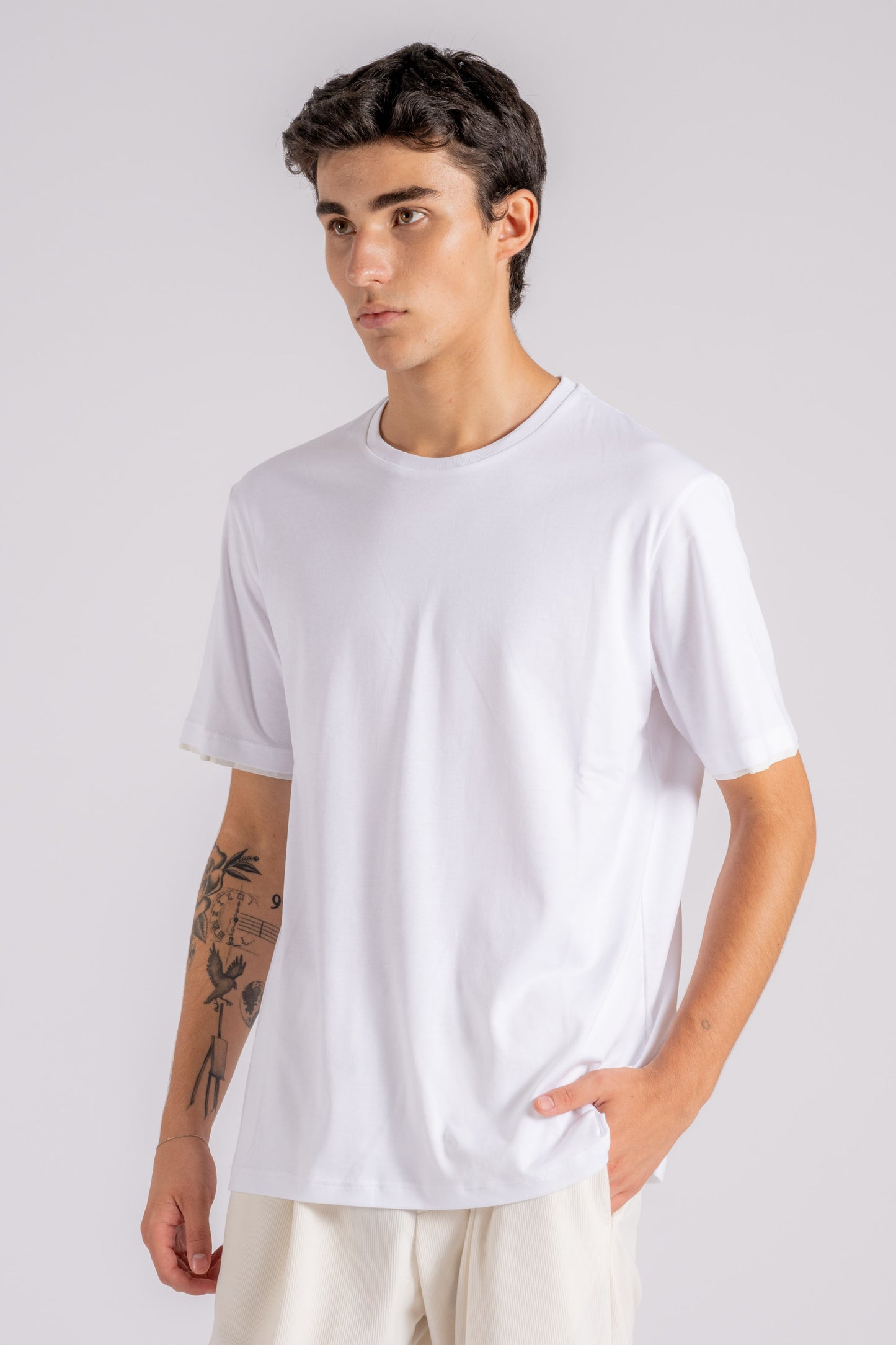  Herno Cotton White T-shirt Bianco Uomo - 1