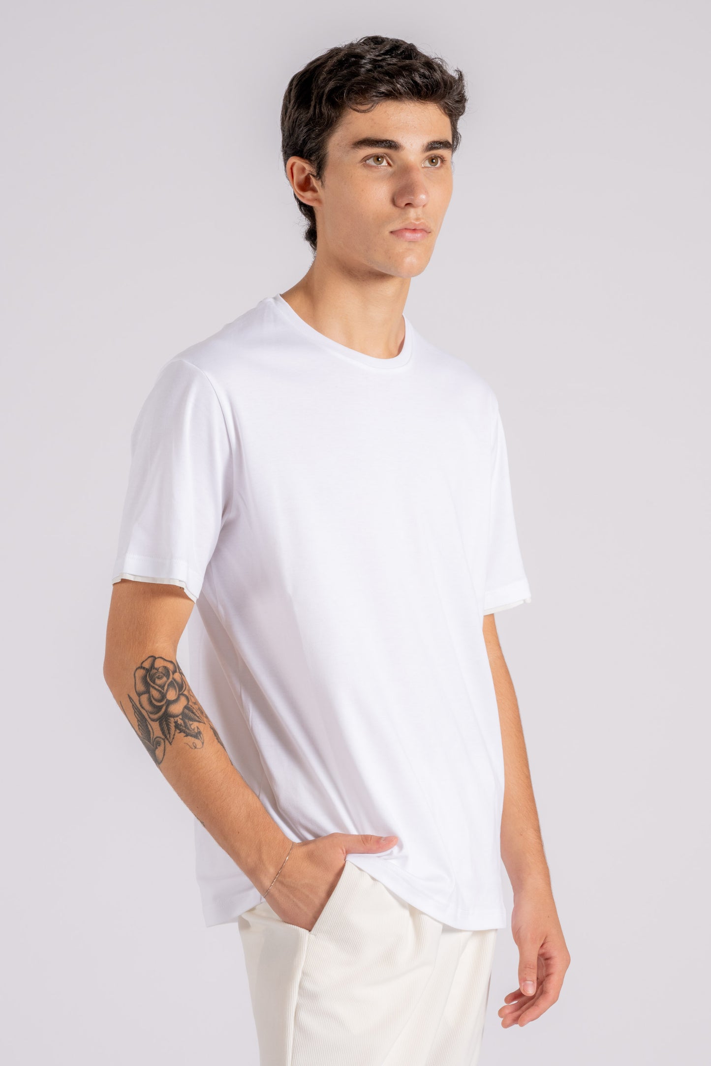  Herno Cotton White T-shirt Bianco Uomo - 2