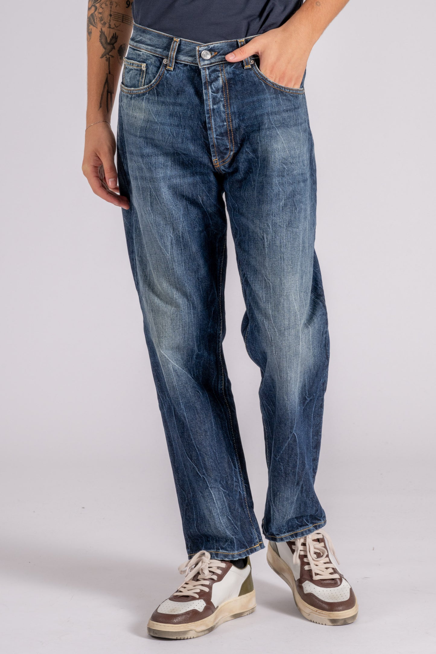  Department 5 Jeans Musso Regular Cotton Blue Blu Uomo - 2