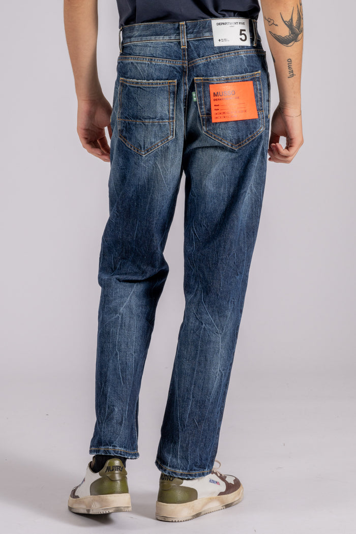  Department 5 Jeans Musso Regular Cotton Blue Blu Uomo - 6