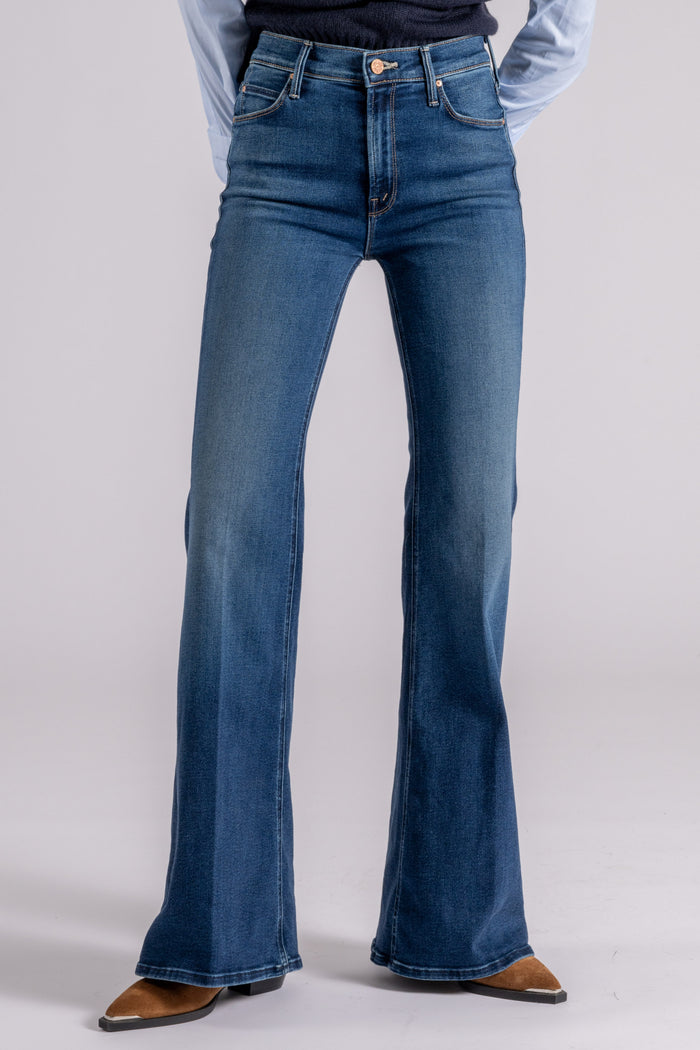 Mother Jeans The Doozy Cotone/Poliestere/Poluiretano Blu-2