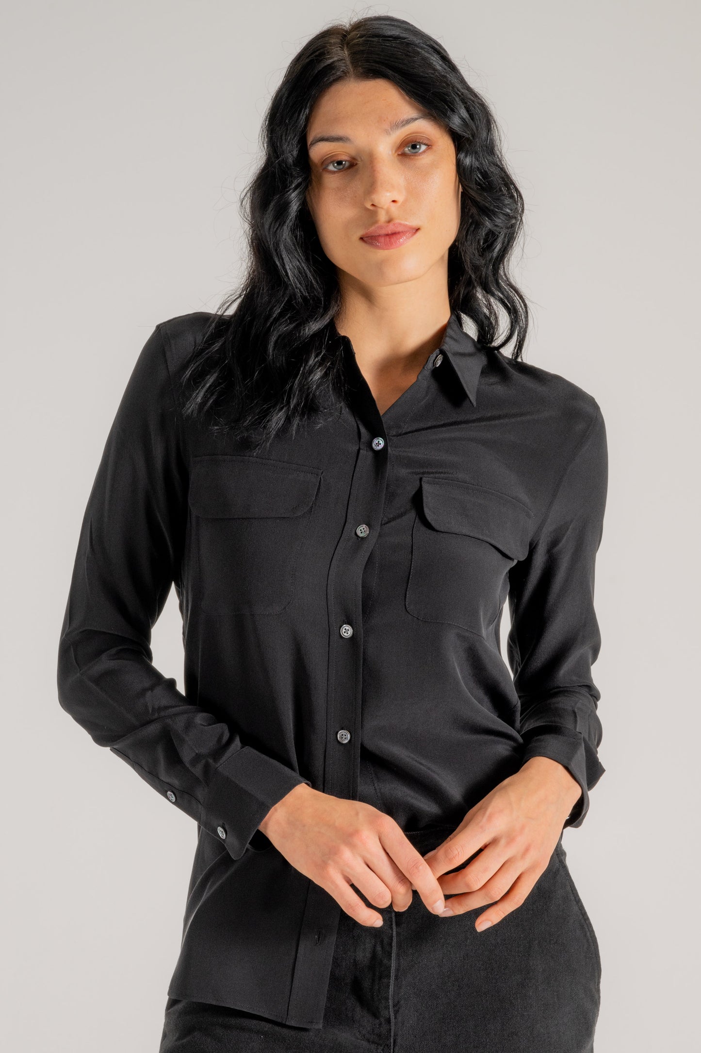  Equipment Femme Camicia Nero Nero Donna - 2