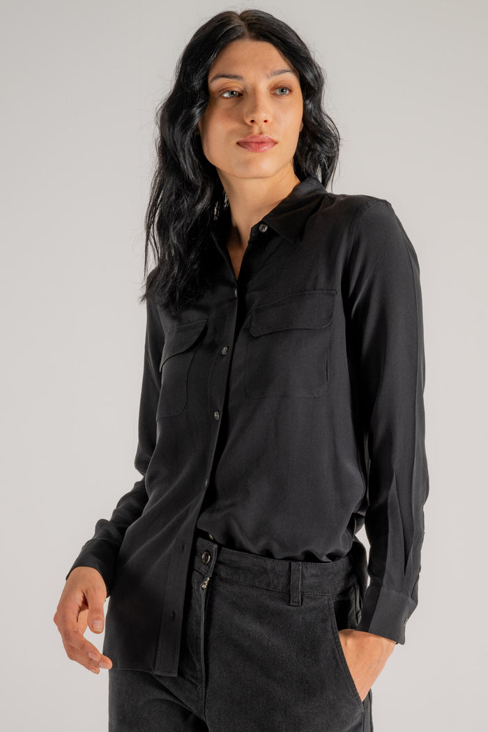  Equipment Femme Camicia Nero Nero Donna - 3