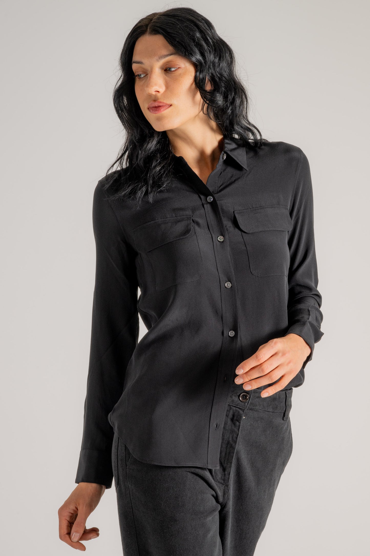  Equipment Femme Camicia Nero Nero Donna - 4