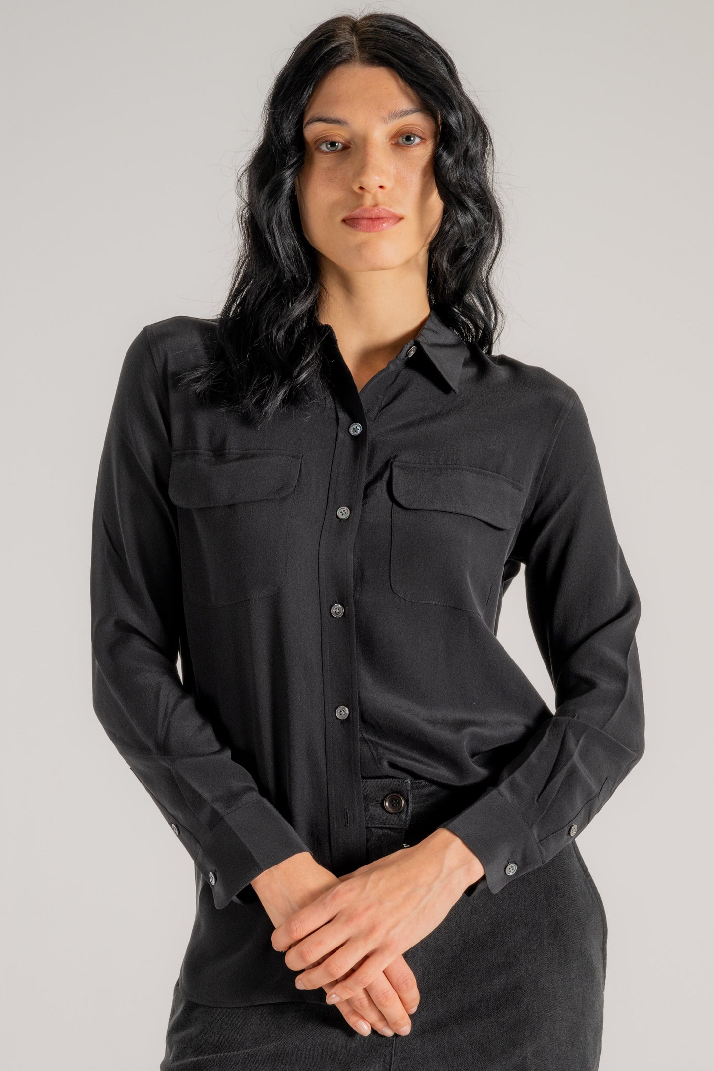  Equipment Femme Camicia Nero Nero Donna - 5