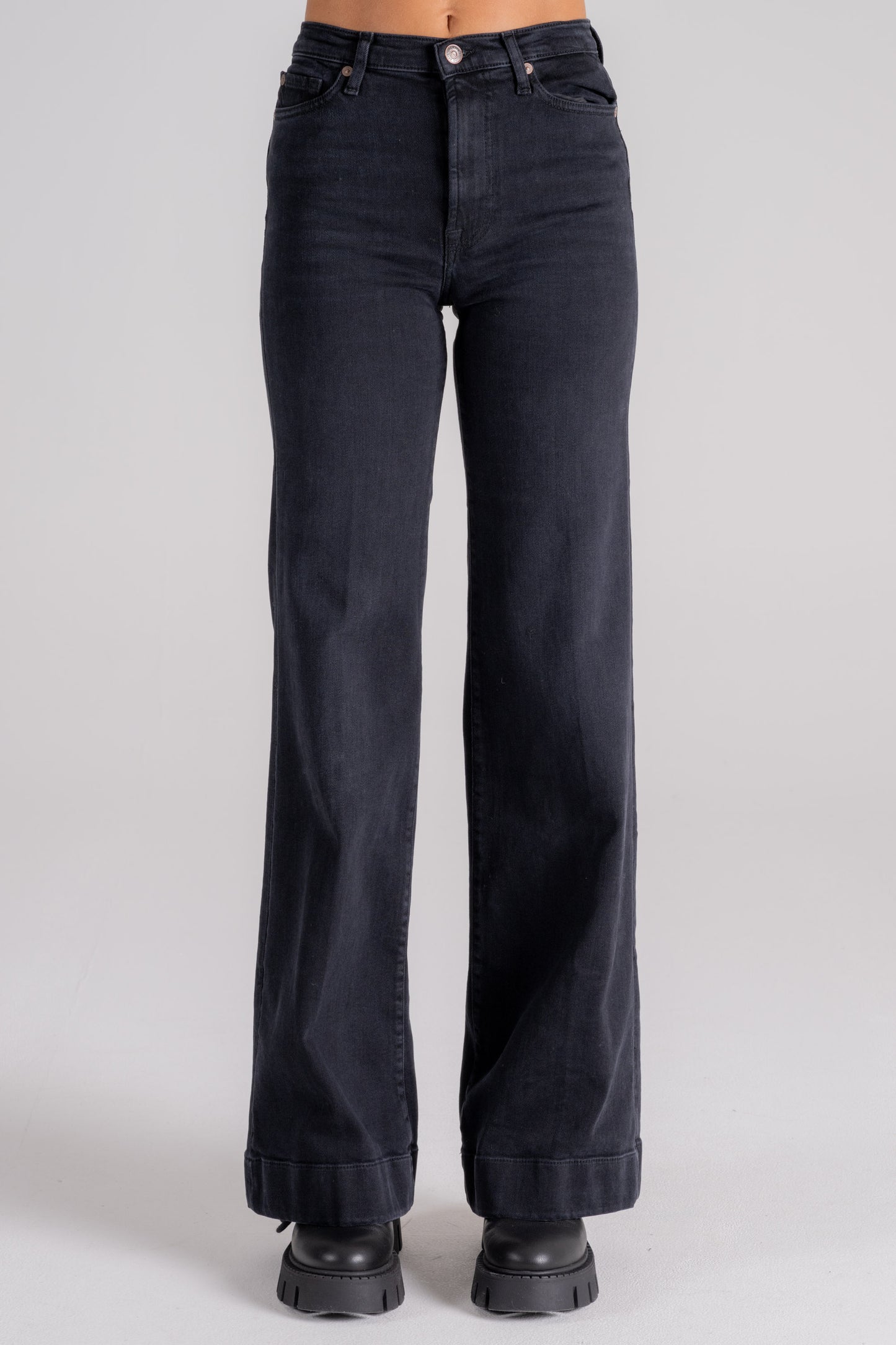  7 For All Mankind Jeans Modern Dojo Envy Nero Nero Donna - 1