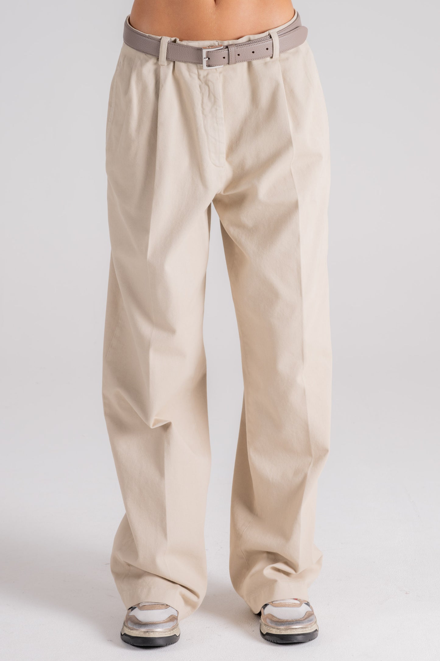  Aspesi Multicolor Trousers In Cotton/elastane Beige Donna - 1