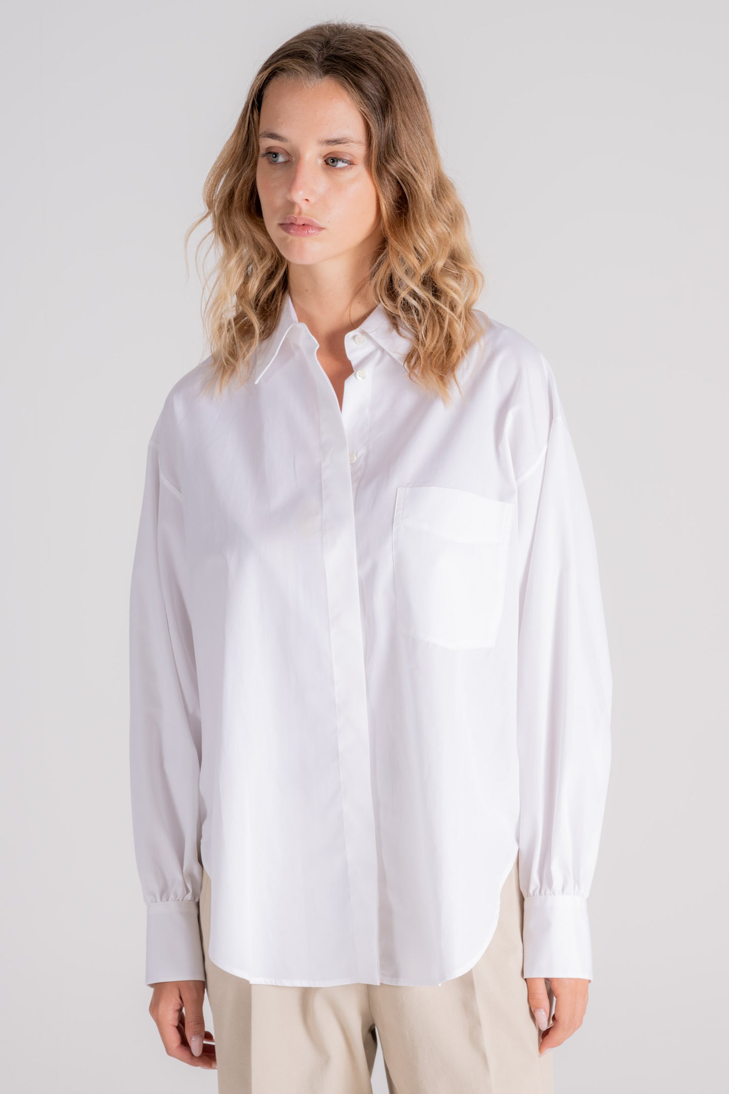  Aspesi Shirt 100% Cotton White Bianco Donna - 2