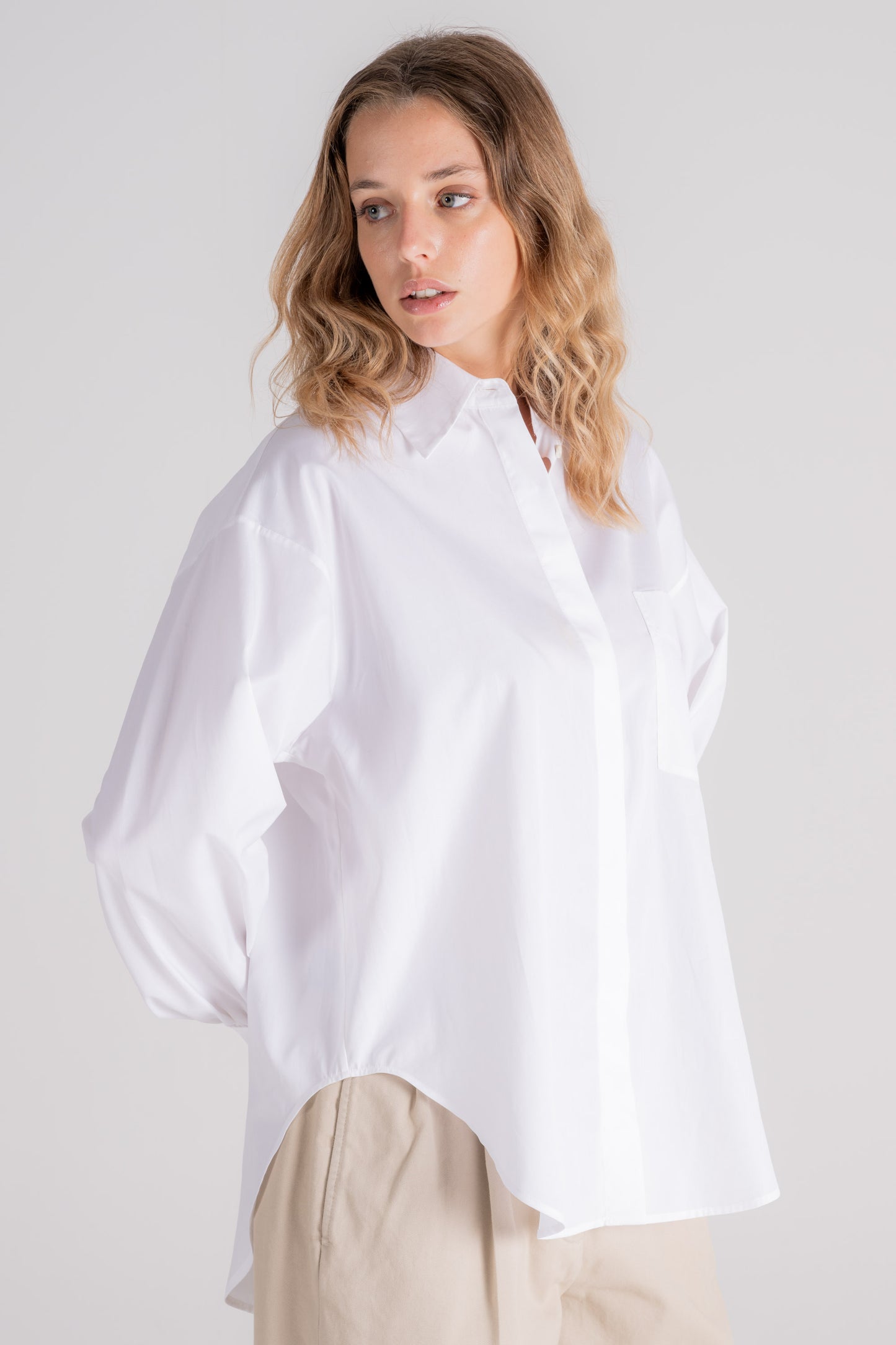  Aspesi Shirt 100% Cotton White Bianco Donna - 4