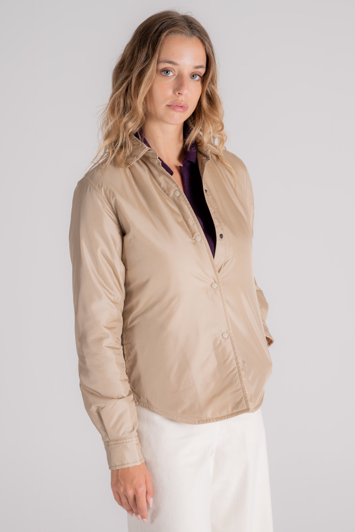  Aspesi Camicia Glue In Poliammide Beige Beige Donna - 2