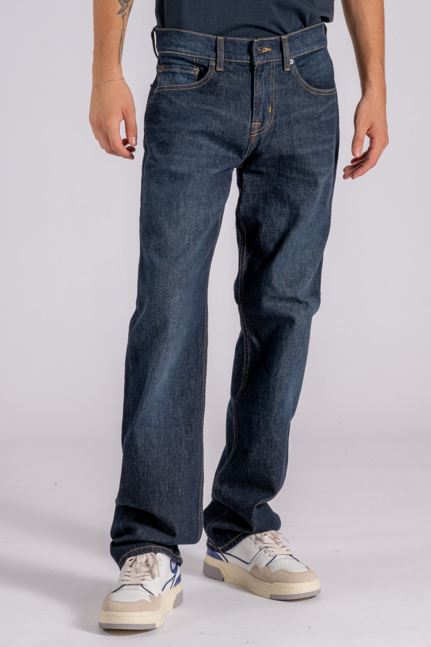  7 For All Mankind Jeans Austyn Cotton Nonstop Blue Blu Uomo - 5