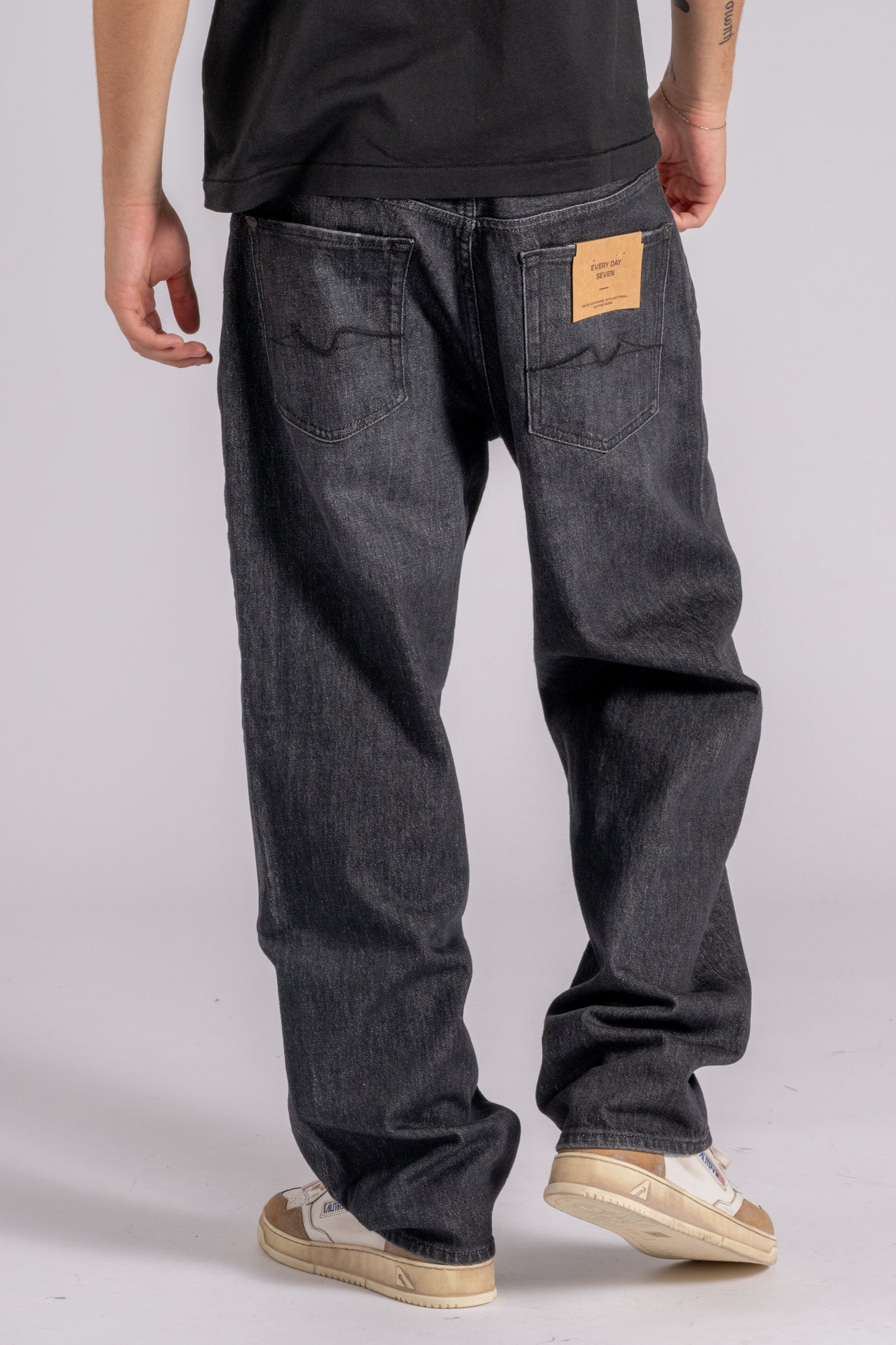  7 For All Mankind Ryan Jeans In Black Cotton Nero Uomo - 3