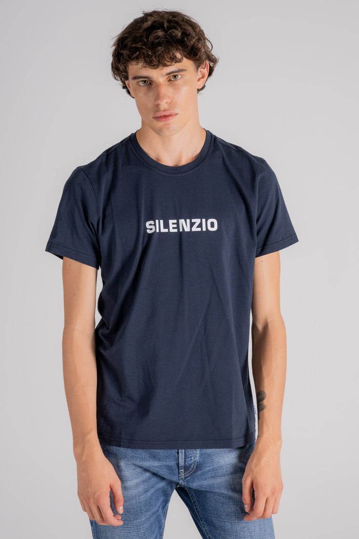  Aspesi T-shirt Silence Cotton Blue Blu Uomo - 4