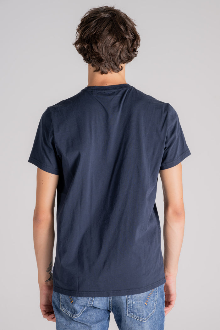  Aspesi T-shirt Silence Cotton Blue Blu Uomo - 5