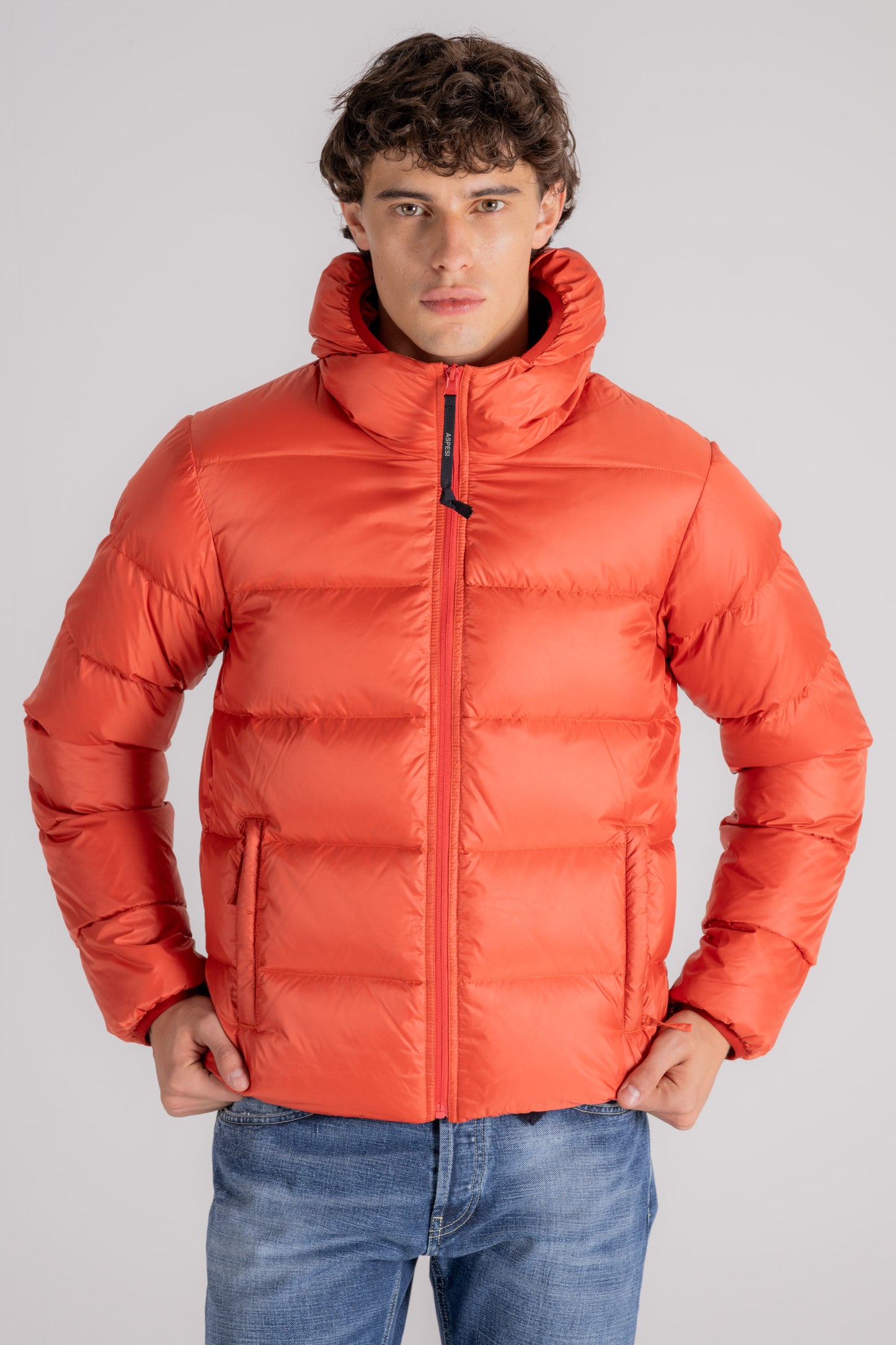  Aspesi Jacket Budd 100% Polyester Orange Arancione Uomo - 1