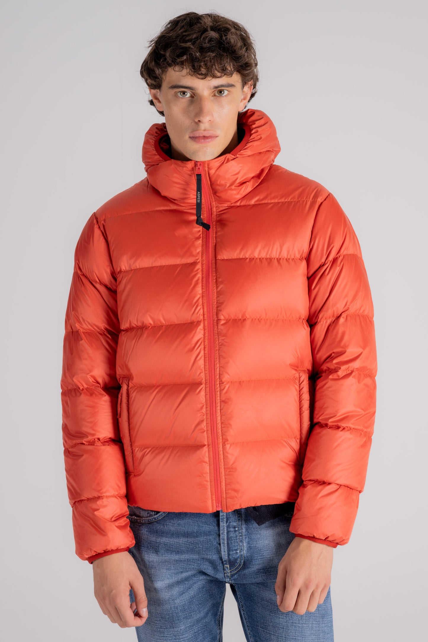  Aspesi Jacket Budd 100% Polyester Orange Arancione Uomo - 2