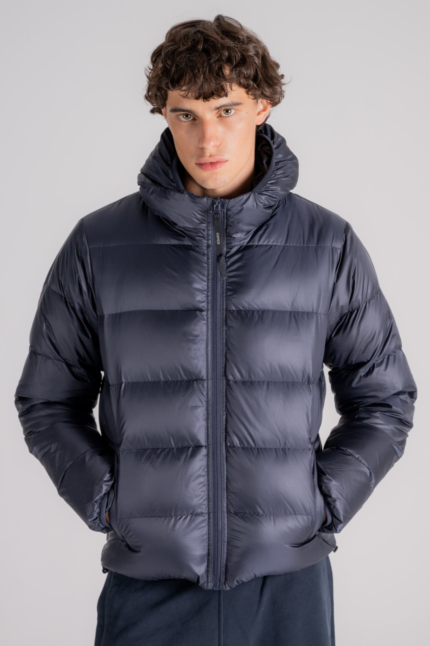  Aspesi Jacket Budd 100% Polyester Blue Blu Uomo - 1