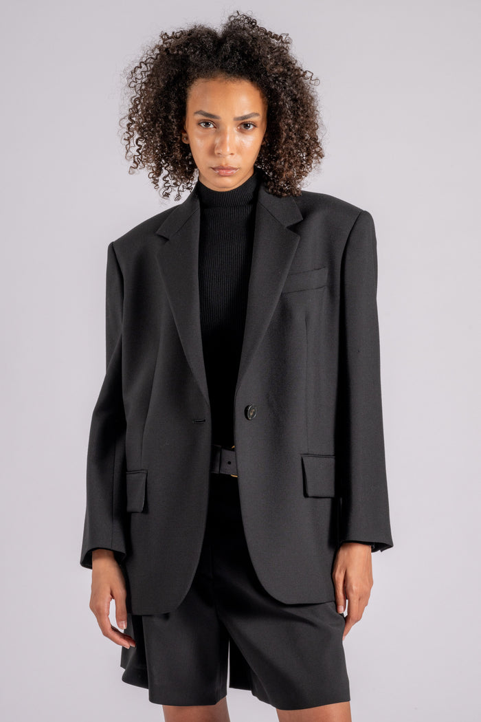 Max Mara Weekend Jacket 100% Virgin Wool Black