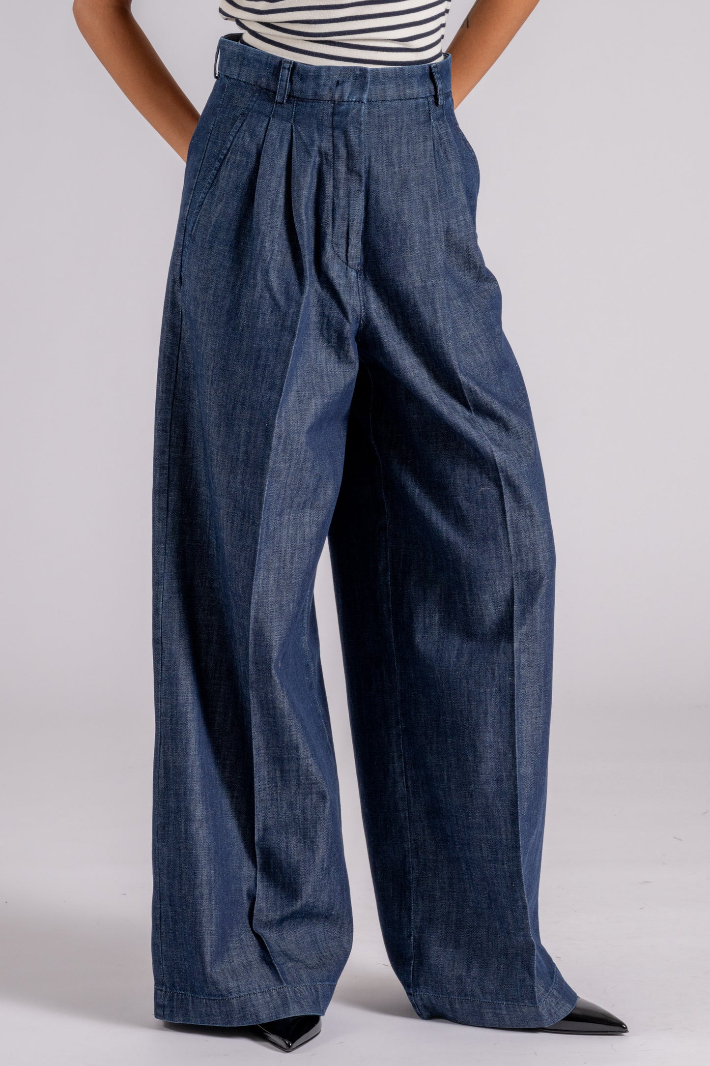  Max Mara Weekend Pantalone Denim Blu Blu Donna - 3