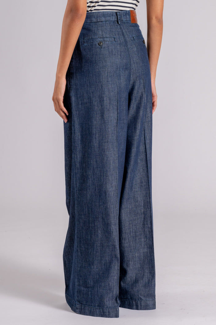  Max Mara Weekend Pantalone Denim Blu Blu Donna - 5