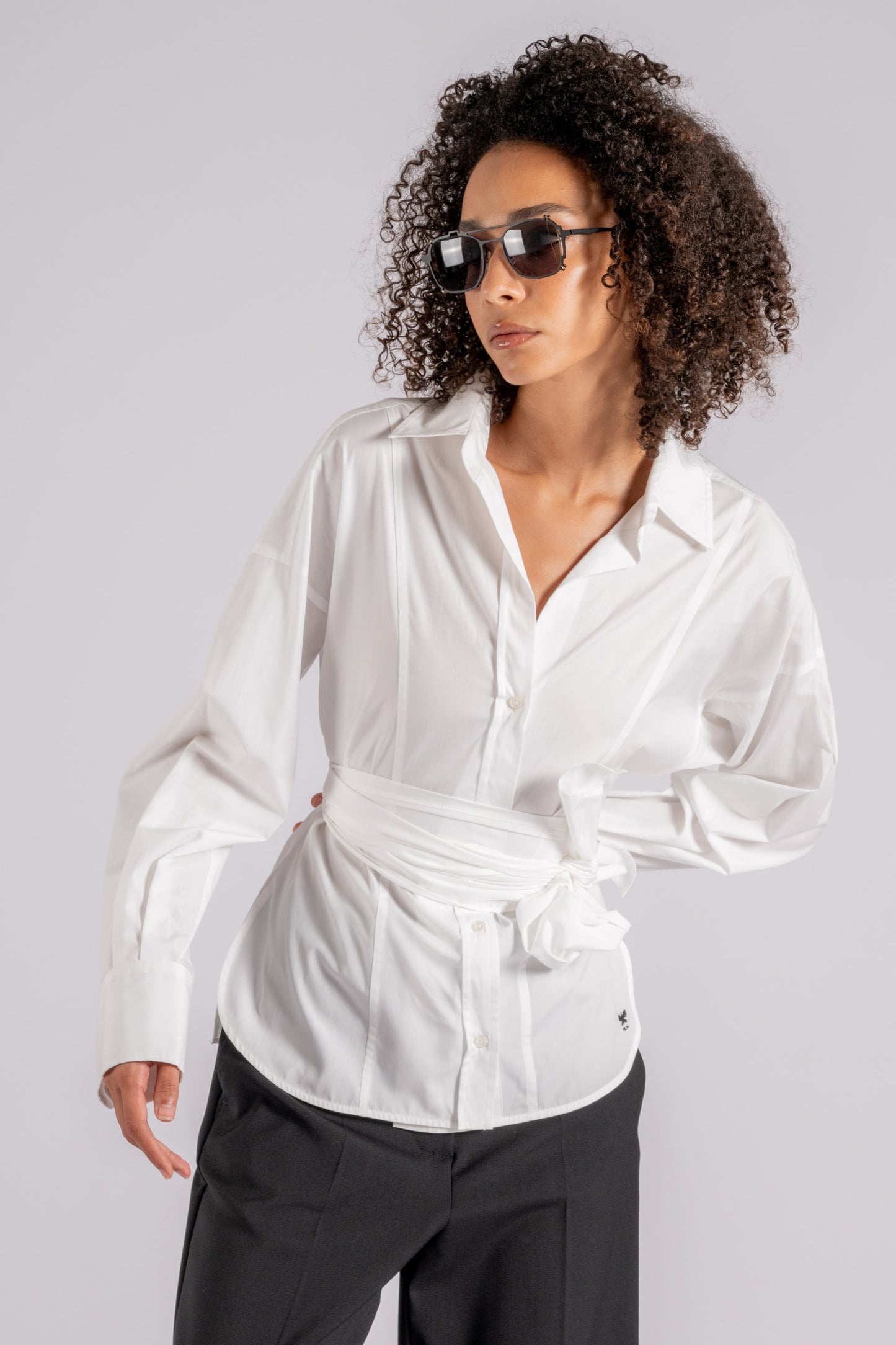  Max Mara Weekend Cotton Shirt White Bianco Donna - 2