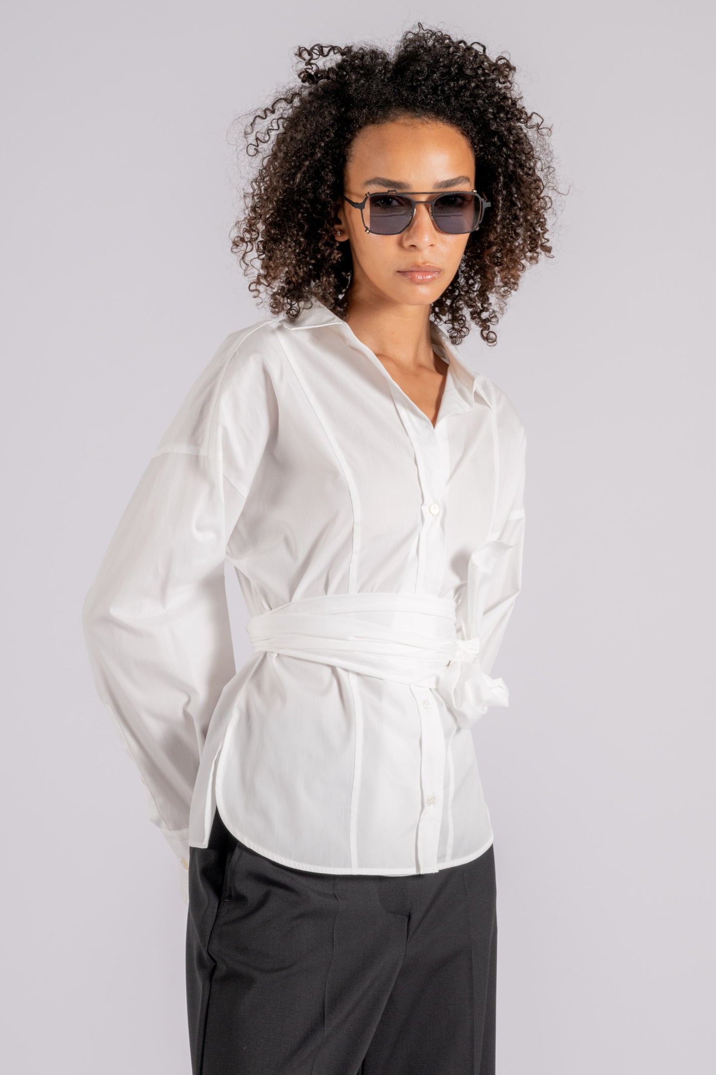  Max Mara Weekend Cotton Shirt White Bianco Donna - 4