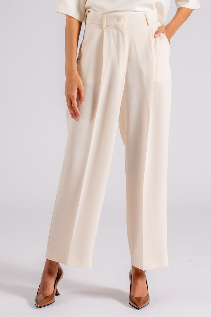 Max Mara Weekend Triacetate/Polyester Beige Trousers-2